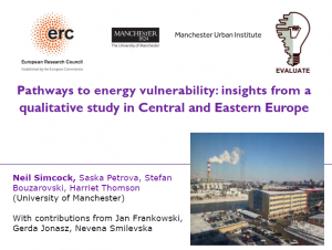 Presentation Pathways to energy vulnerability: insights from a qualitative study in Central and Eastern Europe